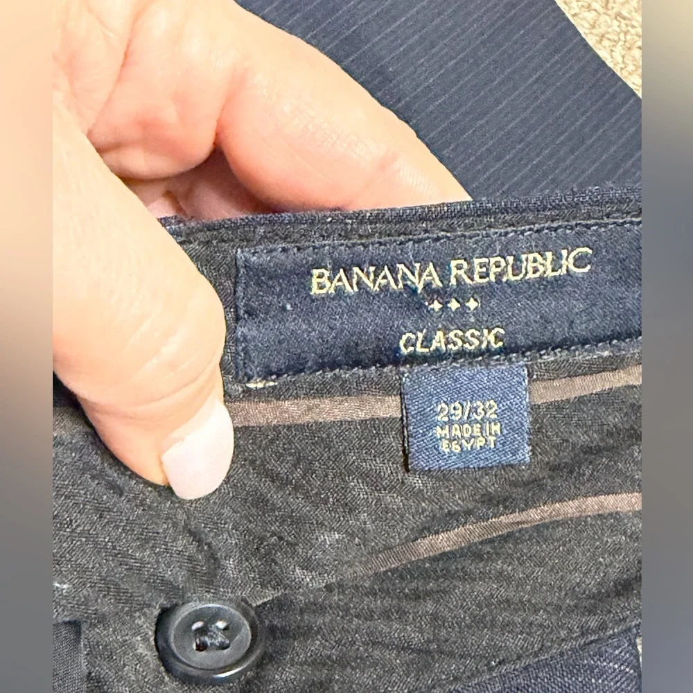 Bundle of 6 pairs of Banana Republic Men's Dress Pants - Blue, Gray, and Tan - Picture 10 of 13